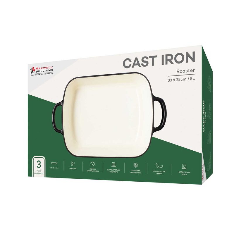 Maxwell & Williams Cast Iron Roaster English Racing Green 34x26cm/5L image number 2